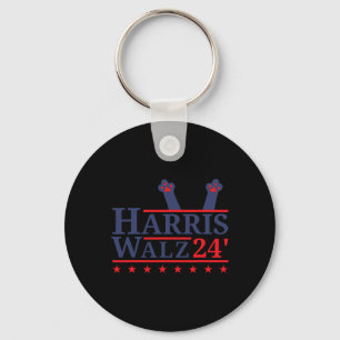 Cat Lady for Kamala Harris Tim Walz 2024 Election Schlüsselanhänger