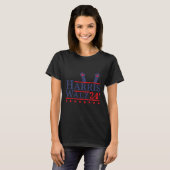 Cat Lady for Kamala Harris Tim Walz 2024 Election T-Shirt (Vorne ganz)