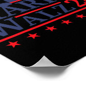 Cat Lady for Kamala Harris Tim Wazheimer 2024 Poster (Ecke)