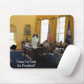 Cat Lady für den Präsidenten Mousepad (Mit Mouse)