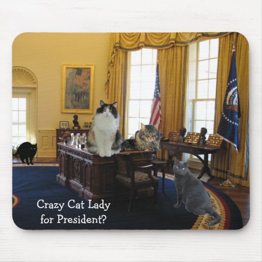 Cat Lady für den Präsidenten Mousepad (Vorne)