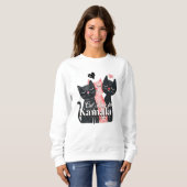 Cat Lady für Kamala Harris 2024 Sweatshirt (Vorne ganz)