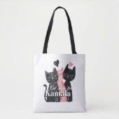 Cat Lady für Kamala Harris 2024 Tasche (Vorderseite)