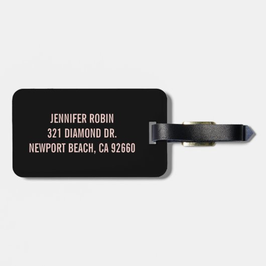 CAT LADY Gepäckmarke Gepäckanhänger (Rückseite horizontal)