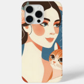 Cat Lady Graphic Illustration Case-Mate iPhone Hülle (Rückseite)