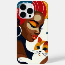 Cat Lady Graphic Illustration