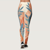 Cat Lady Graphic Illustration Leggings (Rückseite)