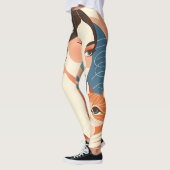 Cat Lady Graphic Illustration Leggings (Links)