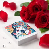 Cat Lady Graphic Illustration Spielkarten (Insitu (Valentinstag))