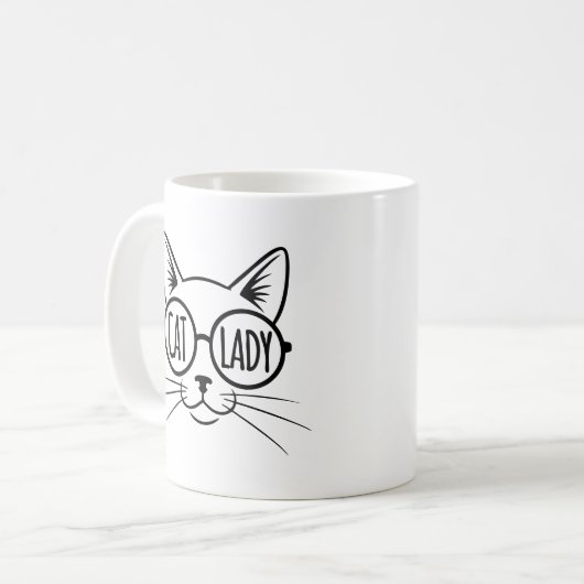 Cat Lady Kaffeetasse (Vorderseite Links)