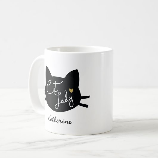 Cat Lady Kaffeetasse (Vorderseite Links)