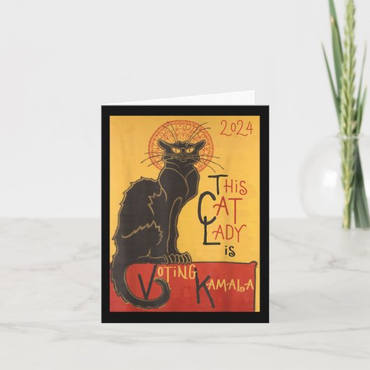 Cat Lady Kamala Le Chat Noir Funny Ballot Karte (Vorderseite)
