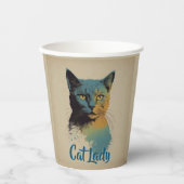 Cat Lady Paper Cup Pappbecher (Vorderseite)
