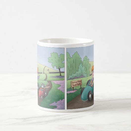 Cat Lady Road Kundgebung Kaffee Tasse (Mittel)