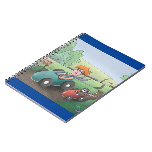 Cat Lady Road Kundgebung Notebook Notizblock (Linke Seite)