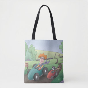 Cat Lady Road Kundgebung Tote Bag Tasche