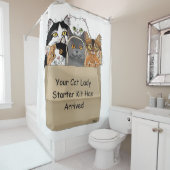 Cat Lady Starter Kit Duschvorhang (Beispiel)