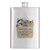 Cat Lady Starter Kit Flachmann (Vorderseite)