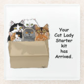 Cat Lady Starter Kit Glasuntersetzer (Vorderseite)