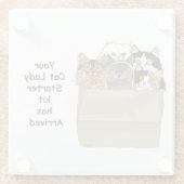 Cat Lady Starter Kit Glasuntersetzer (Rückseite)