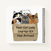 Cat Lady Starter Kit Notizblock (Rückseite)
