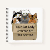 Cat Lady Starter Kit Notizblock (Vorderseite)