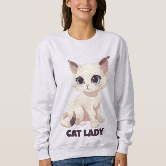 Cat Lady Sweatshirt (Vorderseite)