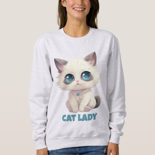 Cat Lady Sweatshirt (Vorderseite)