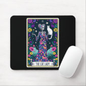 Cat Lady Tarot Card Skeleton Mütter Day Cat L Mousepad (Mit Mouse)
