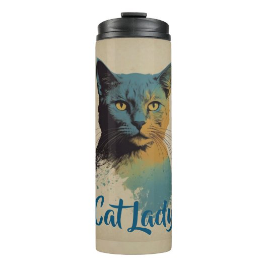Cat Lady Thermal Tumbler Thermosbecher (Vorderseite)