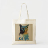 Cat Lady Tote Bag Tragetasche (Vorne)