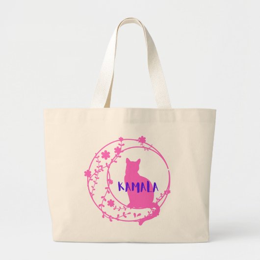 Cat Lady Tote Bag - Wählen Sie Kamala! Jumbo Stoffbeutel (Vorne)