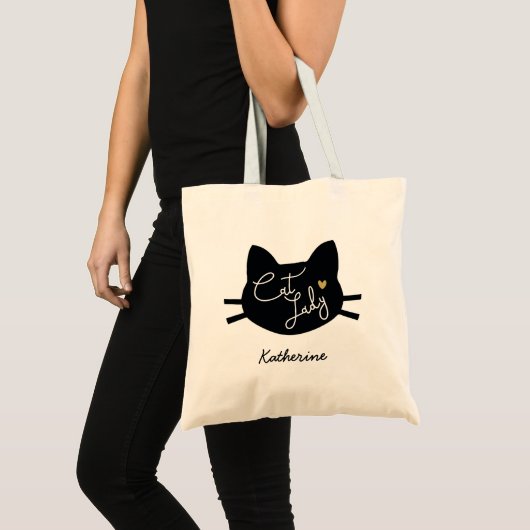 Cat Lady Tragetasche (Vorderseite (Produkt))