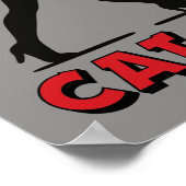 Cat Lady - Tuxedo Cats Lover- Comic Art Graphic Poster (Ecke)