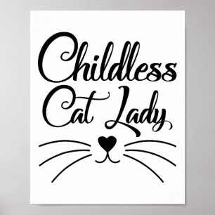 Cat Lady wählt Kamala Harris Usa 2024 Poster