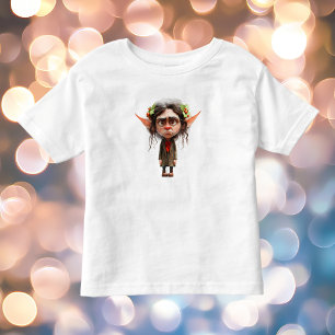 Cat Lady Weihnachtself Kleinkind's T-Shirt