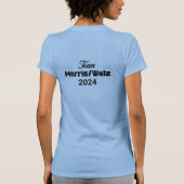 Cat Ladys Abstimmung auch! Harris Walz 2024 T-Shirt (Rückseite)