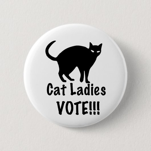 Cat Ladys Abstimmung Button (Vorderseite)