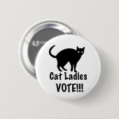 Cat Ladys Abstimmung Button (Vorne & Hinten)