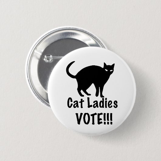 Cat Ladys Abstimmung Button (Vorne & Hinten)