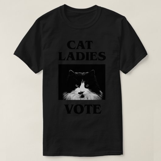 Cat Ladys Abstimmung T-Shirt (Design vorne)