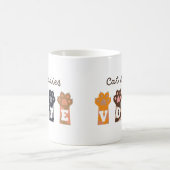 Cat Ladys Abstimmung T-Shirt Kaffeetasse (Mittel)
