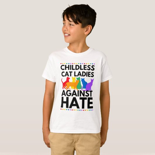 Cat Ladys Against Hate Abstimmung über Kamala-harr T-Shirt (Vorne ganz)