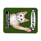 Cat Ladys Cat Flexible Foto Magnet (Horizontal)