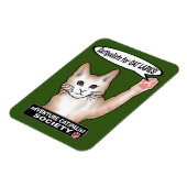 Cat Ladys Cat Flexible Foto Magnet (Linke Seite)