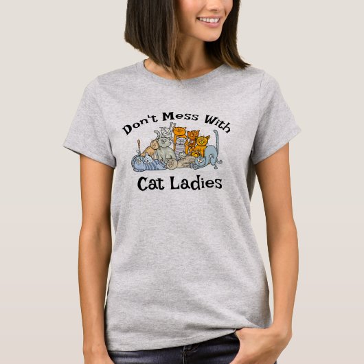Cat Ladys Design T - Shirt (Vorderseite)