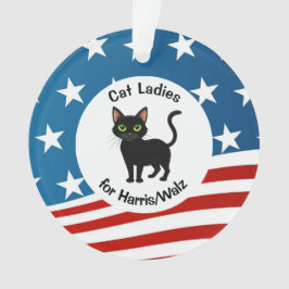 Cat Ladys for Harris/Walz Design Acrylic Ornament