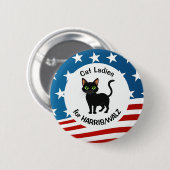 Cat Ladys for Harris/Walz Design Button (Vorne & Hinten)