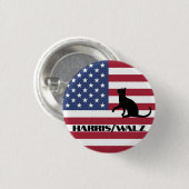 Cat Ladys for Harris/Walz Design Button (Vorne & Hinten)