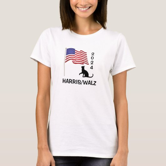 Cat Ladys for Harris/Walz Design T-Shirt (Vorderseite)